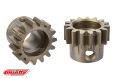 [ PROC-73815 ] Team Corally - M1.0 Pinion – Short Wide Teeth – Hardened Steel - 15 Teeth - Shaft Dia. 8mm