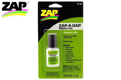 [ PT100 ] Glue - Brush-On - ZAP-A-GAP - 7g (1/4 oz.)