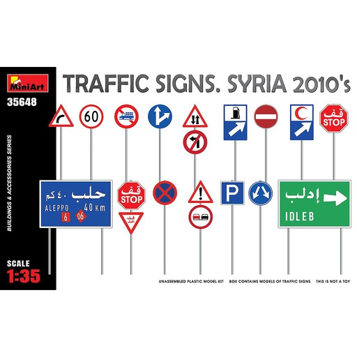 [ MINIART35648 ] Traffic Signs. Syria 2010's 1/35