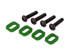 [ TRX-7759G ] Traxxas Washers, motor mount, aluminum (green-anodized) (4)/ 4x18mm BCS (4) - TRX7759G