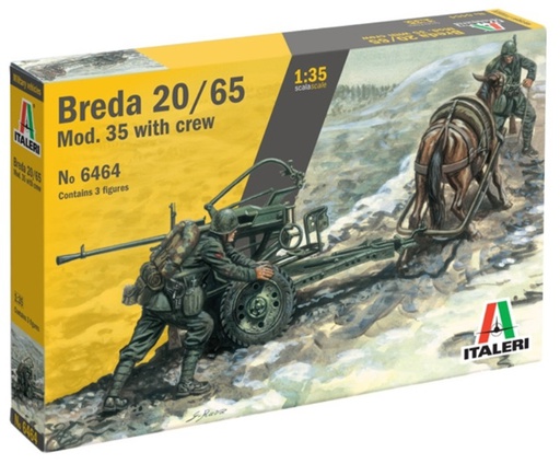 [ ITA-6464S ] Italeri Breda 20/65 Mod.35 with crew 1/35