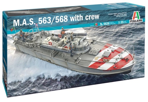 [ ITA-5626S ] Italeri M.A.S. 568 4A Serie With Crew 1/35