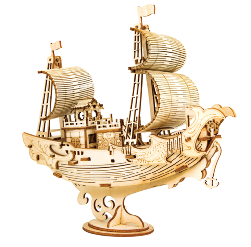 [ ROLIFETG307 ] Rolife Japanese Diplomatic Ship 3D Wooden Puzzle