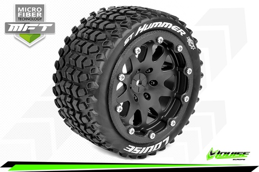 [ PROLR-T3314SB ] Louise RC - MFT - ST-HUMMER - 1/10 Stadium Truck Bandenset - 2.8 Bead-Lock Velgen - Hex 12mm