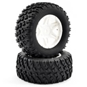 [ FTX9065W ] FTX COMET DESERT BUGGY/SC REAR MOUNTED TYRE & WHEEL WHITE