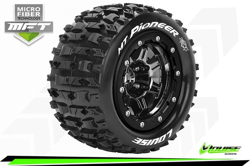 [ PROLR-T3329SBC ] Louise RC - MFT - MT-PIONEER - MAXX Bandenset - 3.8 Bead-Lock Velgen - 1/2 Offset - Hex 17mm
