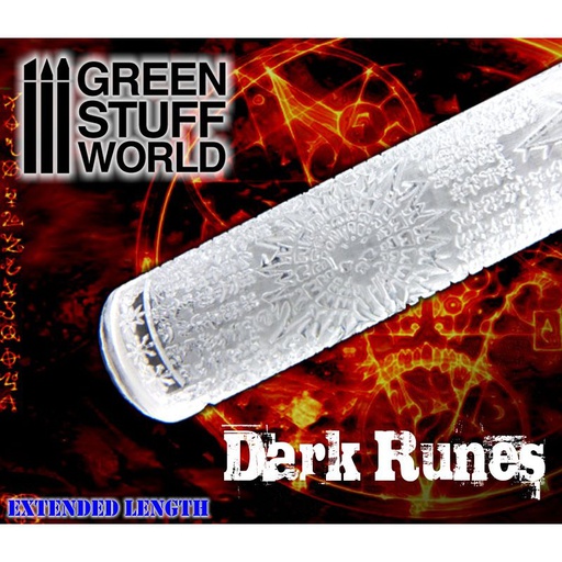 [ GSW1279 ] Green Stuff World Dark Runes Rolling pin