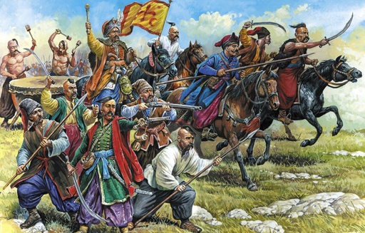[ ZVE8064 ] Zvezda Zaporozhian Cossacks XVII Century 1/72