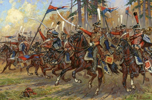 [ ZVE8055 ] Zvezda Russian Hussars Napoleonic Wars 1812-1814 1/72