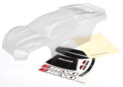 [ TRX-8611 ] Traxxas Body, E-Revo® (clear, requires painting)/ window, grille, lights decal sheet - TRX8611
