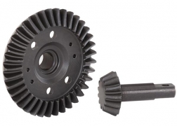 [ TRX-5379R ] Traxxas Ring gear, differential/ pinion gear, differential (machined, spiral cut) (front) - TRX5379R