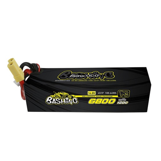 [ GEA68004S12E5 ] Gens ace 6800mAh 14.8V 120C 4S1P Lipo Battery Pack with EC5-Bashing Series