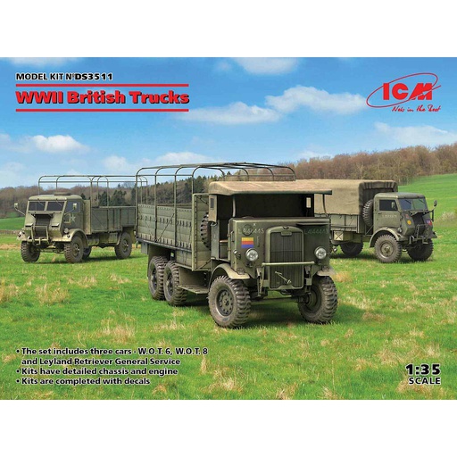 [ ICMDS3511 ] ICM WWII British Trucks 1/35