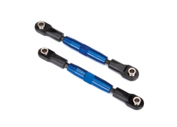 [ TRX-3644X ] Traxxas Camber links, rear (TUBES blue-anodized, 7075-T6 aluminum, stronger than titanium) (73mm) (2)/ rod ends (4)/ aluminum wrench (1) (#2579 3x15 BCS (4) required for installation) - TRX3644X