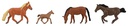 [ FAL151912 ] Faller Paarden 1/87