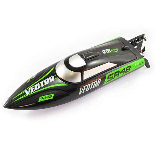 [ V797-3B-BL ] Volantex RACENT VECTOR SR48 BRUSHLESS BOAT ARTR - BLACK 