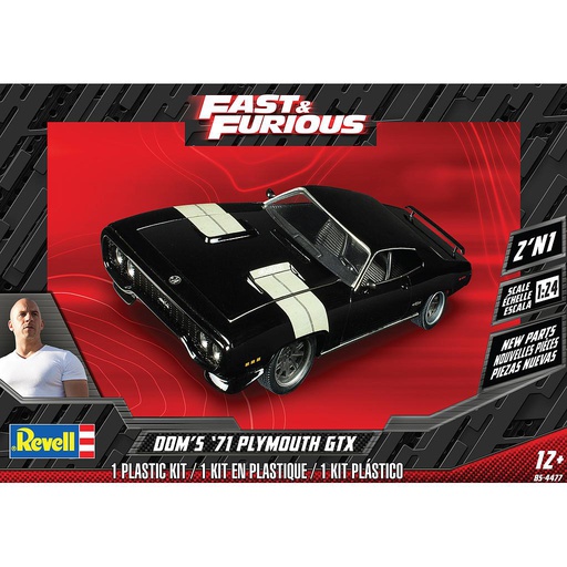 [ RE14477 ] Revell Dom's '71 Plymouth GTX Fast &amp; Furious 1/24