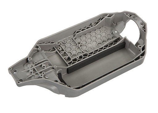 [ TRX-6723R ]  Chassis (162mm long battery compartment) (fits flat style battery packs) (use only with #7430R front bulkhead & #6726X battery hold-down)
