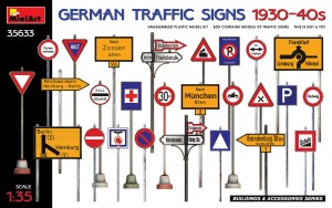[ MINIART35633 ] German traffic sign 1930-40s  1/35
