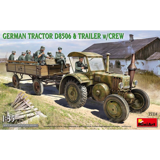 [ MINIART35314 ] Miniart German tractor D8506 & trailer w/ crew 1/35