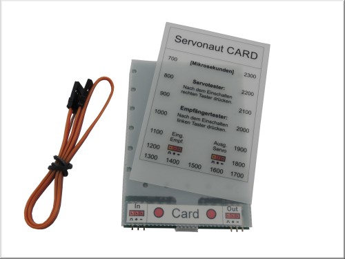 [ SERVONAUT-CARD ] CARD Servotester en Programmeerkaart
