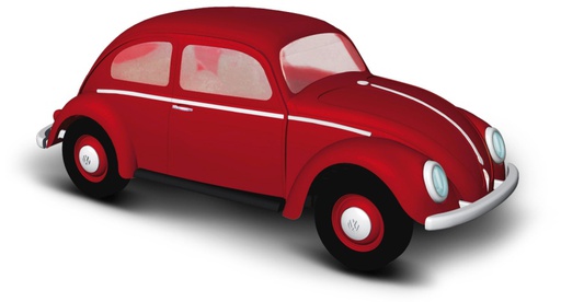 [ BUSCH52901 ] VW kever 1952 (red) 1/87