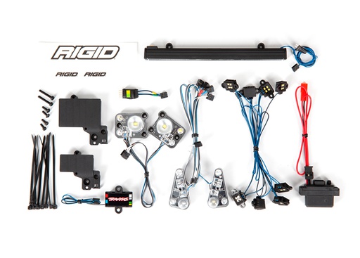 [ TRX-8095 ] Traxxas LED light set, complete with power supply (contains headlights, tail lights, roof light bar, rock lights & distribution block) (fits #8011 body) - TRX8095