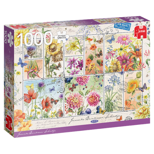 [ JUMBO18812 ] Zomerbloemen postzegels - 1000 stukjes