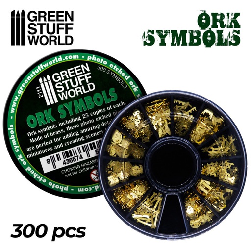 [ GSW2111 ] Green Stuff World Ork Symbols (300 pieces)