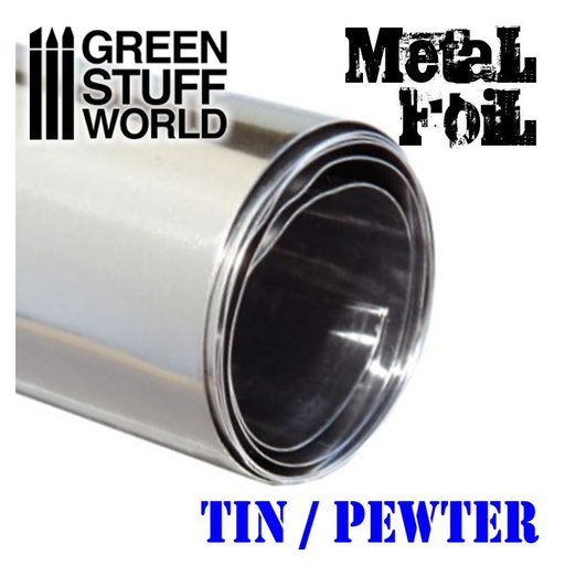 [ GSW9246 ] Green Stuff World Flexible Tin Pewter Metal Foil - 10x45cm