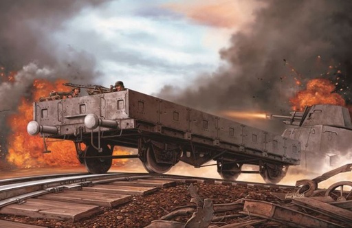 [ DRA6085 ] Dragon German Railway Flatbed Typ Ommr (2 AXLE) w/MG Crew 1/35