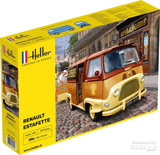 [ HE80743 ] Heller Renault Estafette 1/24