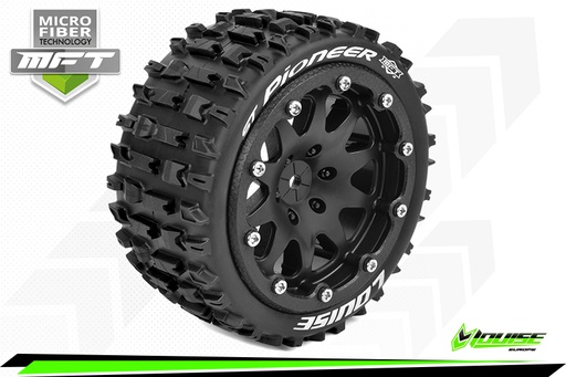 [ PROLR-T3312SB ] Louise RC - MFT - ST-PIONEER 1/10 Monster Truck Banden - 2.8 Bead-Lock Velgen - Hex 12mm