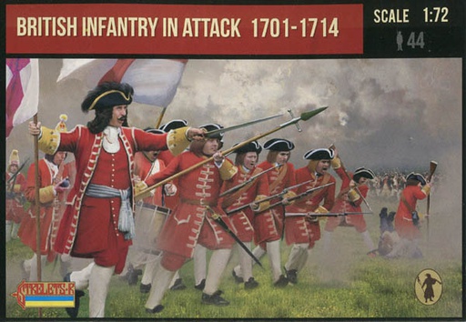 [ STRELETS231 ] Strelets British Infantry In Attack 1701-1714 1/72