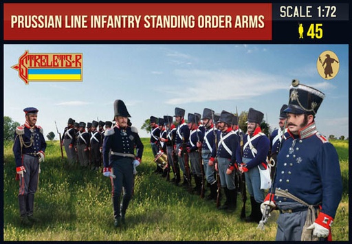 [ STRELETS211 ] Strelets Prussian Line Infantry Standing Order Arms 1/72