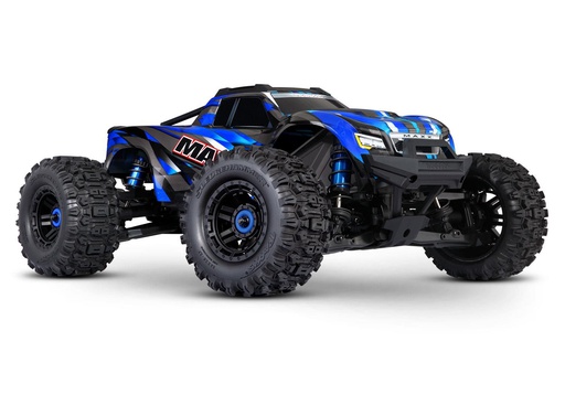 [ TRX89086-4BLUE ] Traxxas Wide Maxx 1/10 Scale 4WD Brushless Electric Monster Truck, VXL-4S, TQi - BLUE - TRX89086-4BLUE