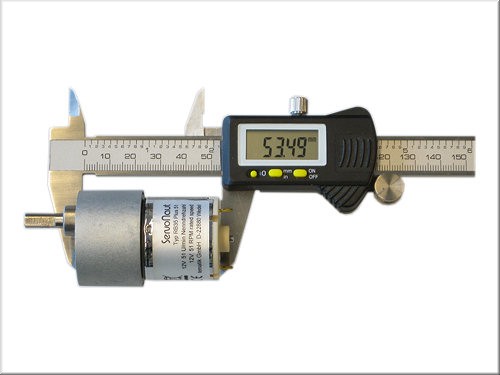[ SERVONAUT-PLUS34 ] RB35Plus34 Reductiemotor 12V 150:1 34T/min - 37x56mm - As 6mm