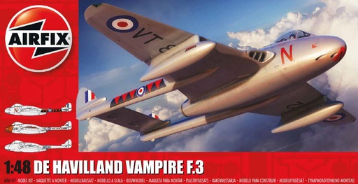 [ AIRA06107 ] Airfix De Havilland Vampire F.3 1/48