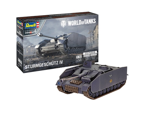 [ RE03502 ] Revell Sturmgeschütz IV &quot;World of Tanks&quot; 1/72