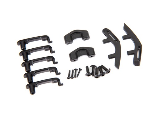 [ TRX-9218 ] Traxxas  Door handles, left & right/ trail sights, left & right/ trail sight retainers (2)/ 2.6x8 BCS (4)/ 1.6x7 BCS (self-tapping) (4) (fits #9211 body) - TRX9218