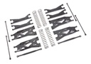 [ TRX-7895 ] Traxxas Suspension kit, X-Maxx® WideMaxx®, black (includes front & rear suspension arms, front toe links, driveshafts, shock springs) - TRX7895