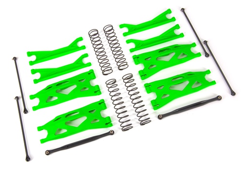 [ TRX-7895G ] Traxxas Suspension kit, X-Maxx® WideMaxx®, green (includes front & rear suspension arms, front toe links, driveshafts, shock springs) - TRX7895G