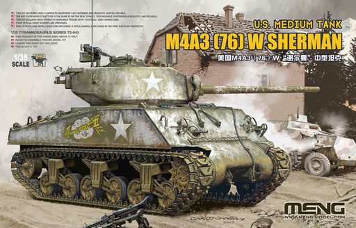 [ MENGTS-043 ] U.S. medium tank M4A3 (76)W sherman  1/35