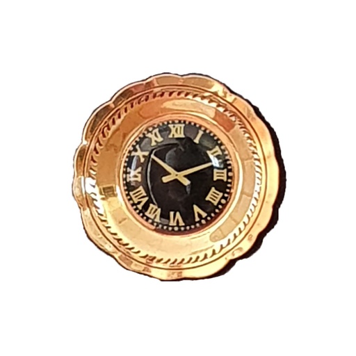 [ MM17860 ] Decoratieve wandklok, messing