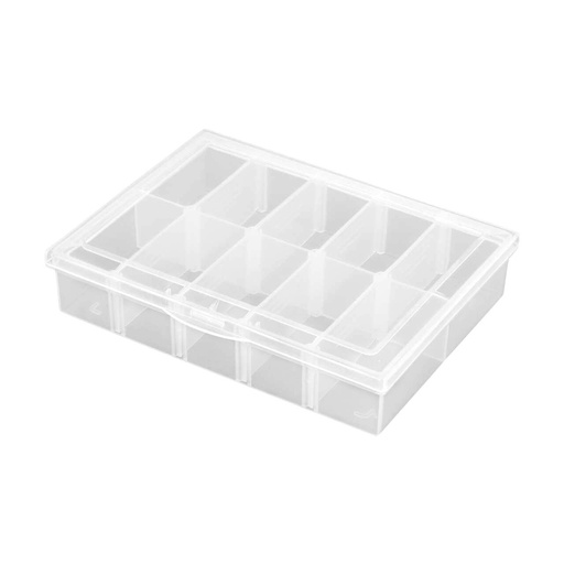 [ R14032 ] Assortiment case 10 compartimenten (variabel) 134x100x29mm