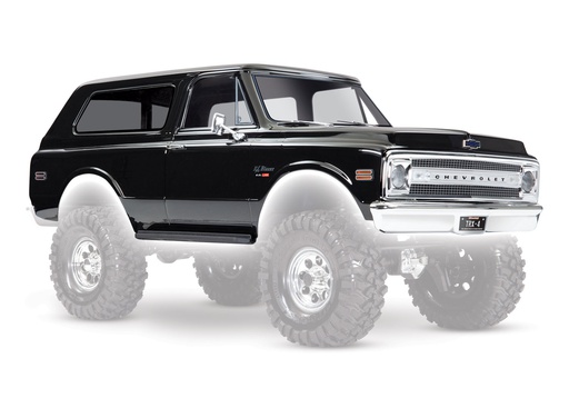 [ TRX-9112X ] Traxxas Body, Chevrolet Blazer (1969), complete (black) (includes grill, side mirrors, door handles, windshield wipers, front & rear bumpers, decals) - TRX9112X