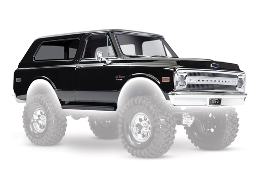 [ TRX-9112X ] Traxxas Body, Chevrolet Blazer (1969), complete (black) (includes grill, side mirrors, door handles, windshield wipers, front &amp; rear bumpers, decals) - TRX9112X