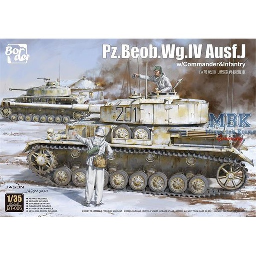 [ BORDERBT-006 ] Border model Pz.Beob.Wg.IV Ausf.J w/ Commander + Infantryman 1/35