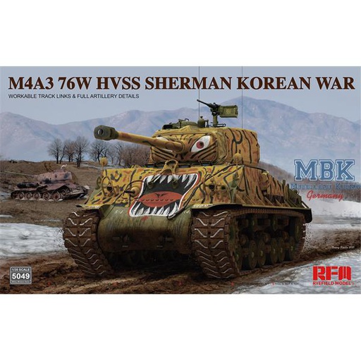 [ RFM5049 ] Ryefield model M4A3 76w hvss Sherman Korean war  1/35