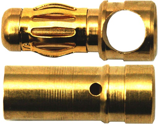 [ MU83305 ] goudkontakten  3.5mm  vrouwelijk/mannelijk 5 paar